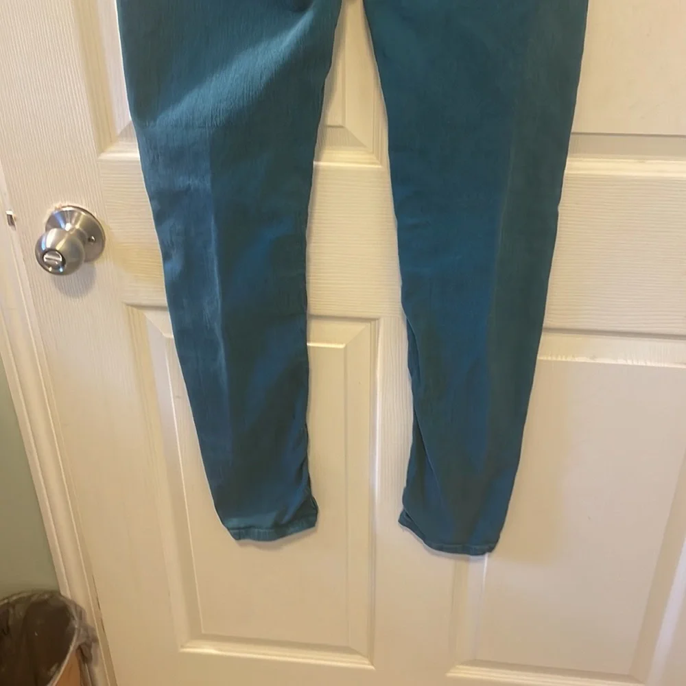 Union bay blueish green jeans size 38P cotton spandex mix LNC petite person - Picture 8 of 10